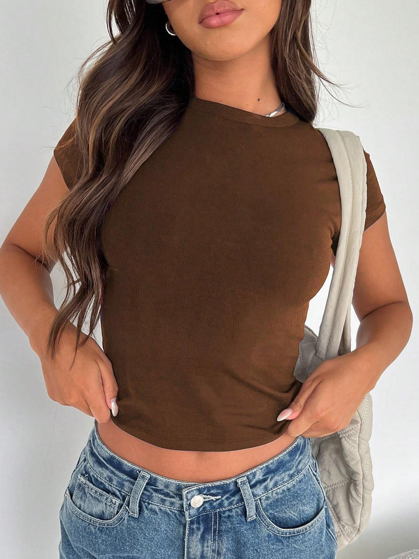 Spring New Athletic Basic Top, Dyed Shoulder-Cut Open Back Sports Tank, Versatile Comfortable Activewear for All Seasons