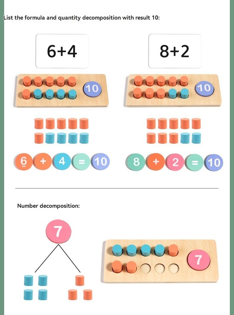 Educational Toy for Young Learners, Basic Arithmetic Learning Tool, Fun Math Games & Activities, Child Development Aid, Math Learning Tools