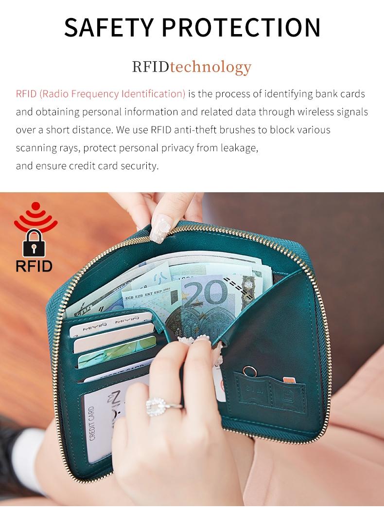 Passport wallet, RFID shielded travel document organizer, Card organizer, suitable for both men and women, durable PU material, secure storage solution, Travel Document Holder, Passport Cover