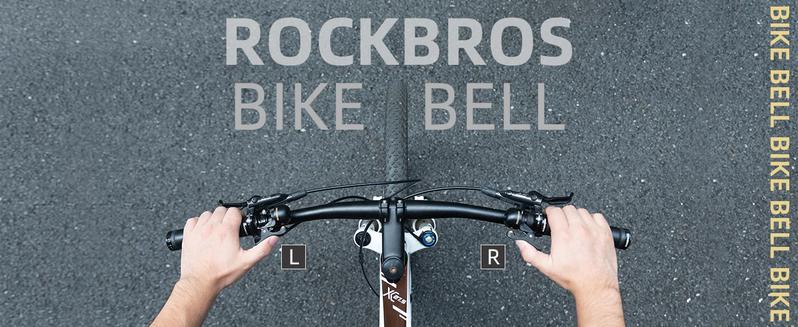ROCKBROS Bike Bell for Road Bike Ring Bell with Loud Sound Bells fit for Road Bike Handlebars