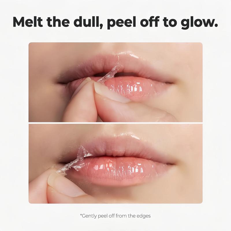 Peel-Off Lip Care Gel with Cooling Feel, Lightweight Lip Mask, Soothing Prep Lip Mask,Lasting Moisture and Deep Nourishment, Lip Care, Light and Non-Sticky, 10ml/0.35 fl.oz