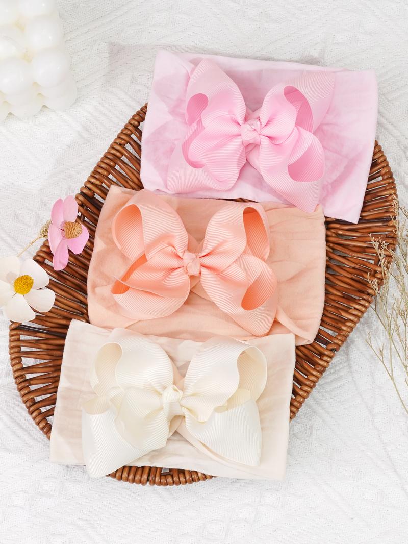 20 Pack Baby Hair Bows, 4 inch Butterfly Knot Headbands, High Elastic Soft Hair Accessories for Newborns & Toddlers, Cute Infant Shower Gifts, Elastic Hair Accessory
