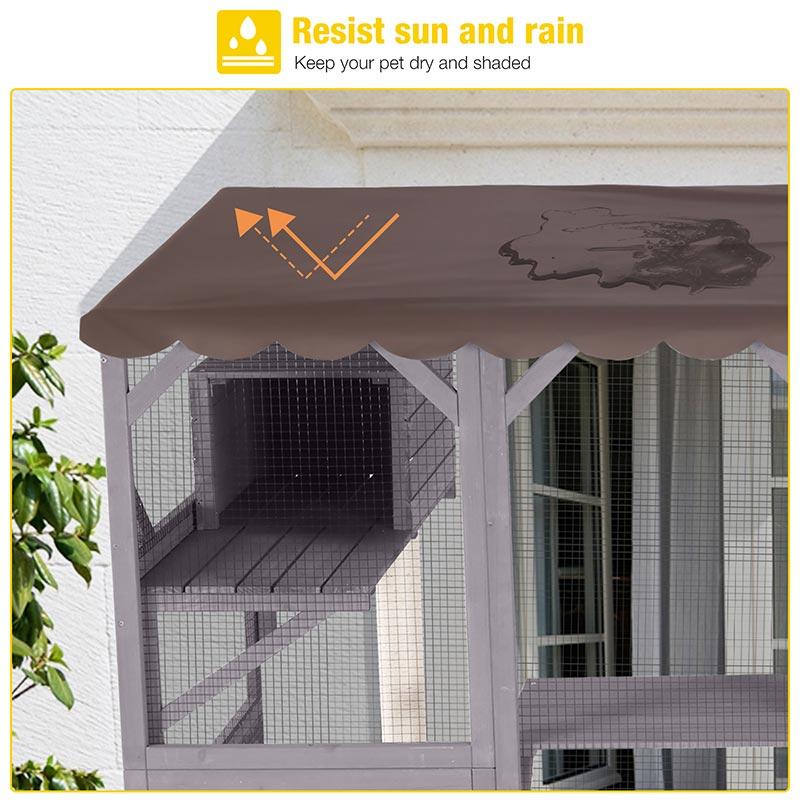 DealsForYouDays Aivituvin-AIR7017 Catio, Large Wooden Outdoor Cat Enclosure | Open-Back Design| Window Connection| DealsForYouDays Aivituvin-AIR7017 Catio, Large Wooden Outdoor Cat Enclosure | Open-Back Design| Window Connection|