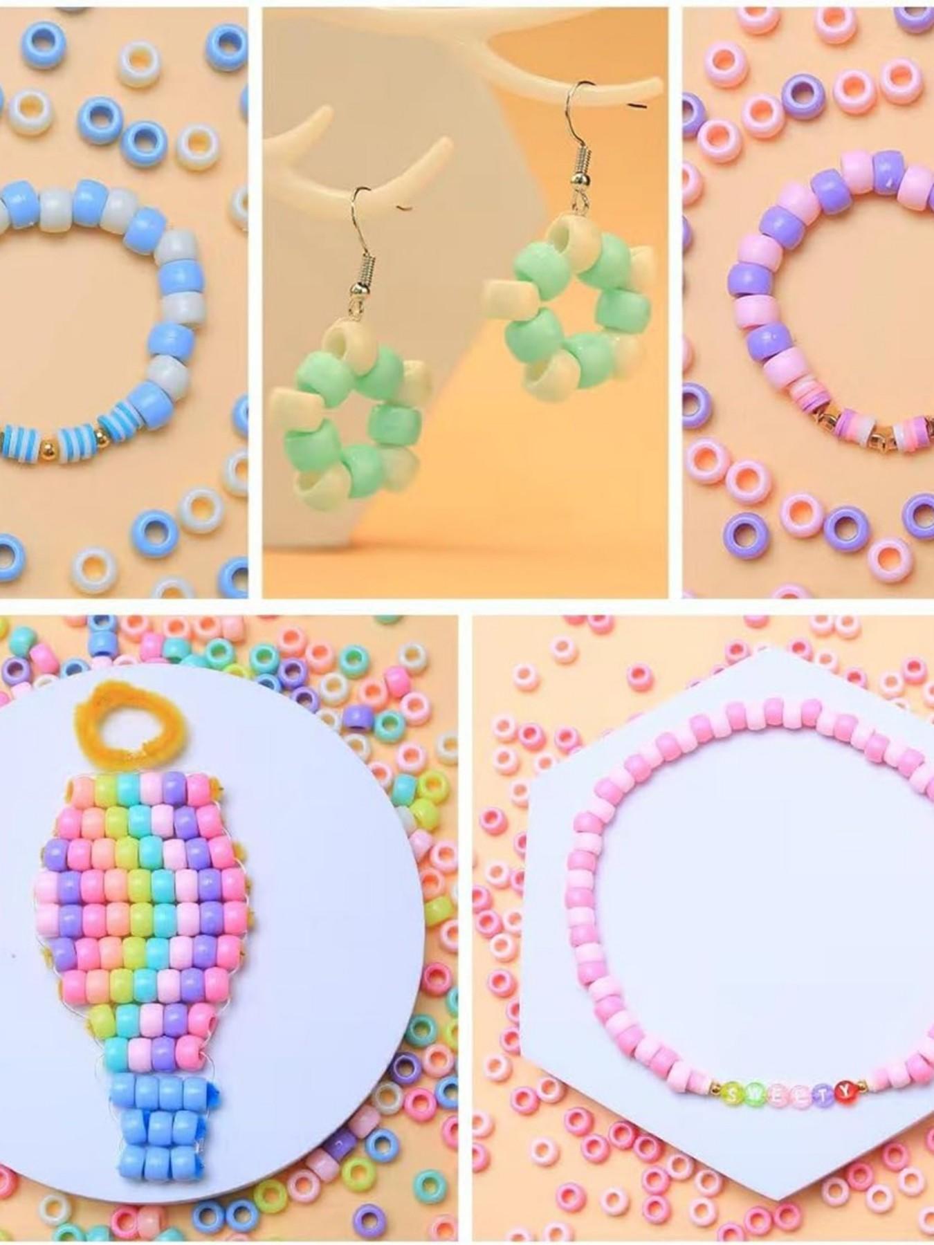 3900pcs 9mm Multicolor Pony Beads, Bucket Packaging, Portable Storage, Ideal for Friendship Bracelets, Keychains, Necklaces, DIY Jewelry Making