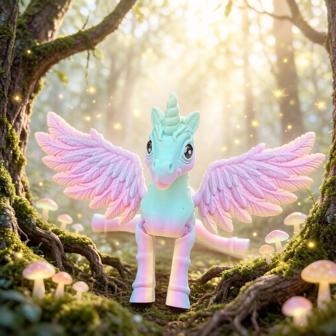 3D Printed Unicorn Figurine | Fantasy Toy | Pink Color Collectible | Gift Toy & Home Decor