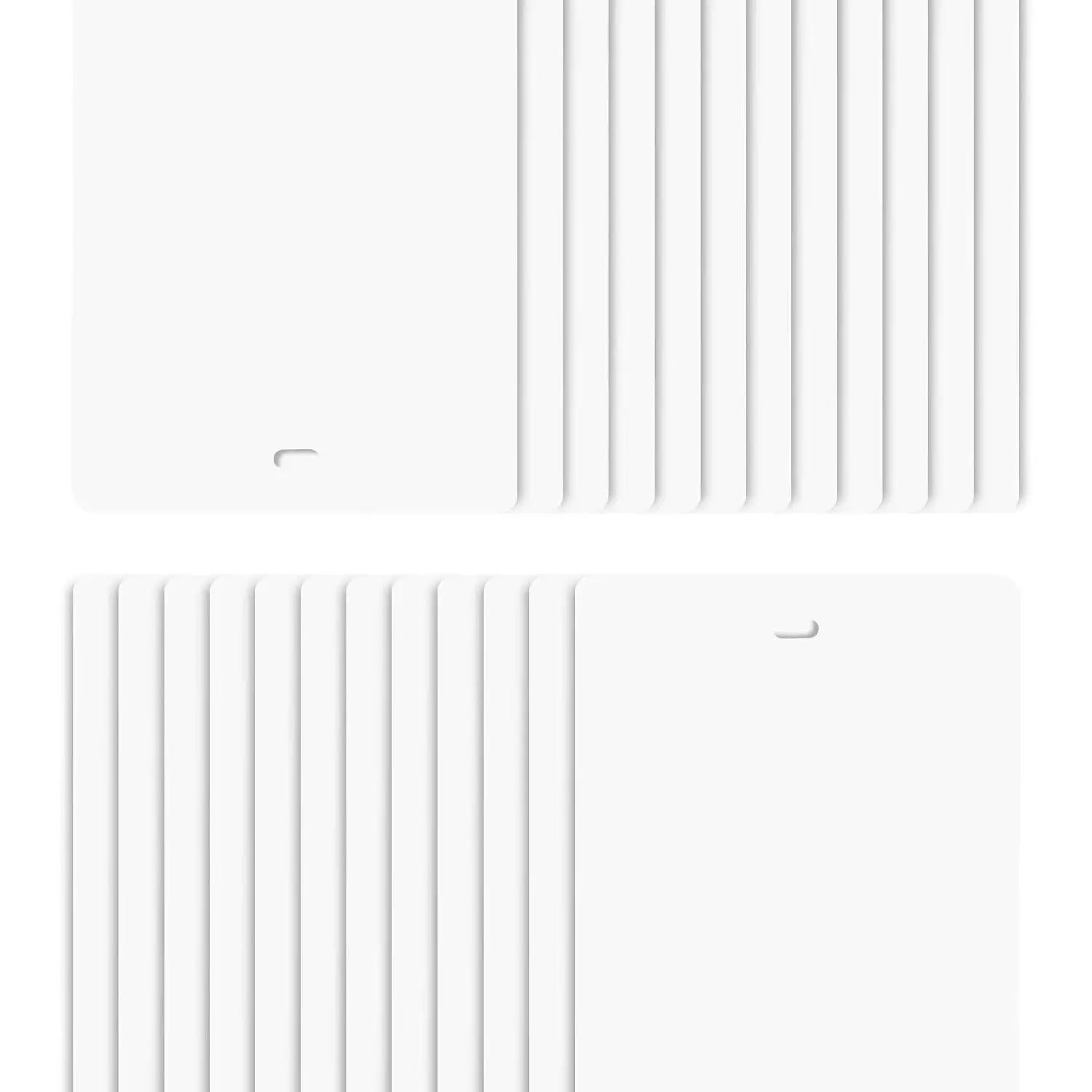82.5" White Vertical Blinds Replacement Slats Sliding Door Window (24 Pack)