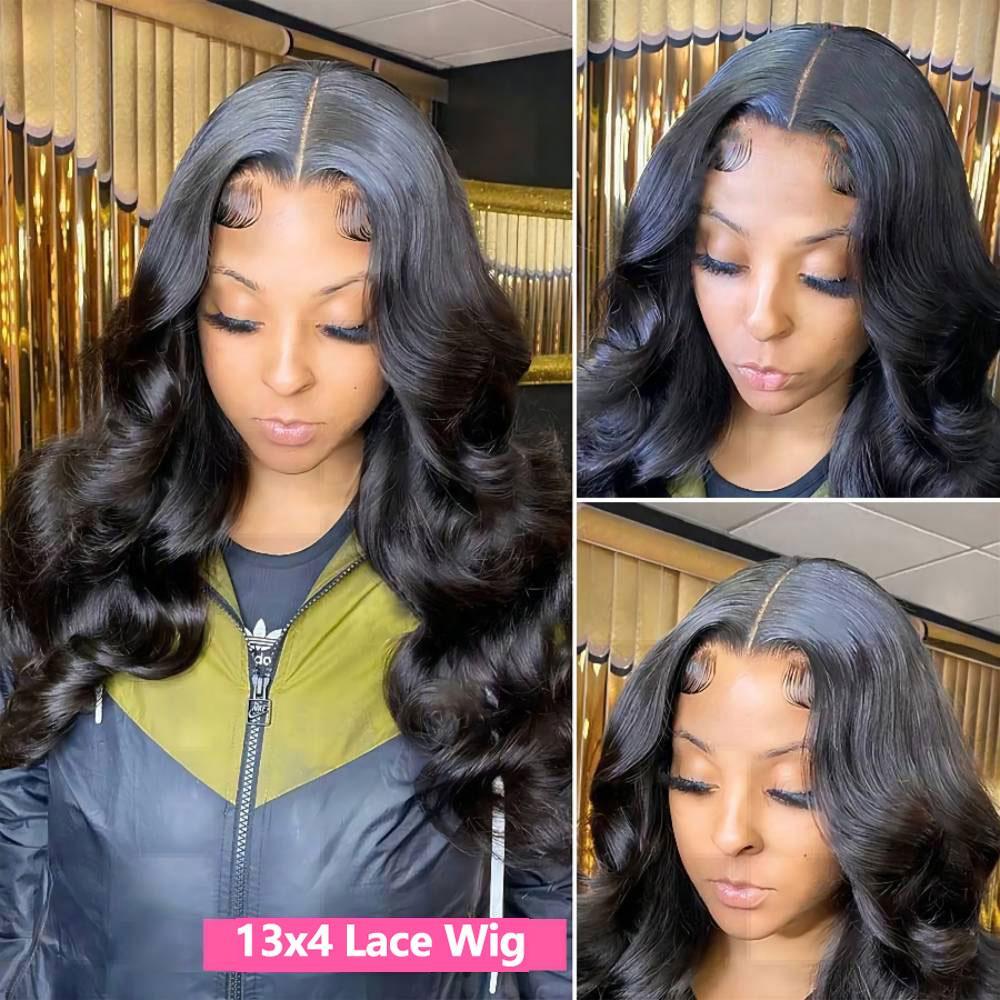 [Hot] TikTokShopBlackFriday Bling Hair Body Wave 13x4 Transparent Lace Front Wigs Human Hair 180% Density 13x6 Transparent Lace Frontal Wigs Brazilian Natural Color For Black Women #NovaTopFinds