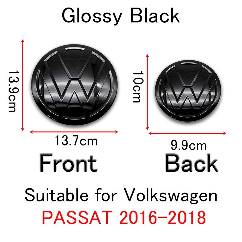 Volkswagen Front Grille Emblem Rear Car Logo, Fits 2016-2018 Passat Models, Vehicle Exterior Decoration, Car Modification Replacement Parts