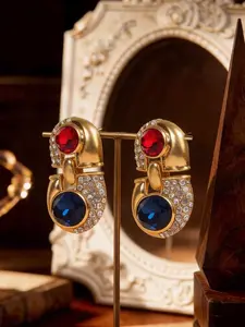 1 fashionable and cute geometric contrasting color earrings, suitable for daily wear, vacation and dating occasions, and also a surprising and exquisite small gift.