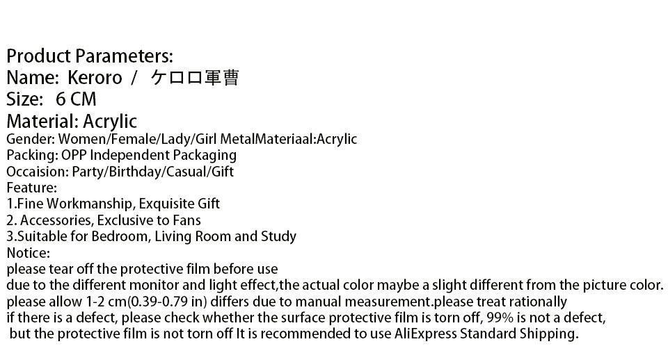 Keroro Gunso character Natsumi Hinata Angol Mois Dark Keroro Tamama Dororo Kururu Pururu Anime frog Toy GK Acrylic keychain gift