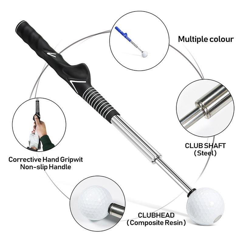 Golf Swing Trainer Training, Adjustable Golf Practice Stick, Help Beginners Practice Swinging, Golf Equipment, 1 Piece