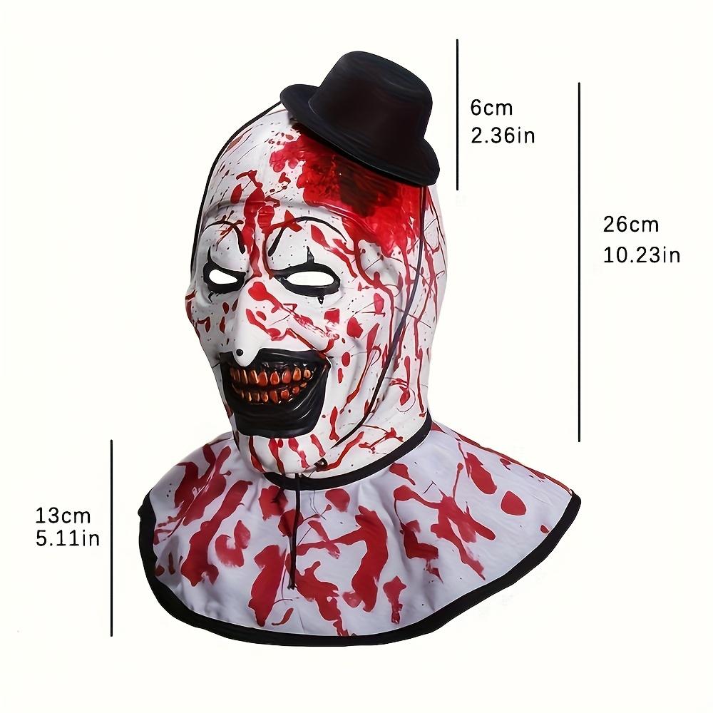 Realistic Full Face Clown Horror Mask - Natural Latex Adult Men's Mask ...