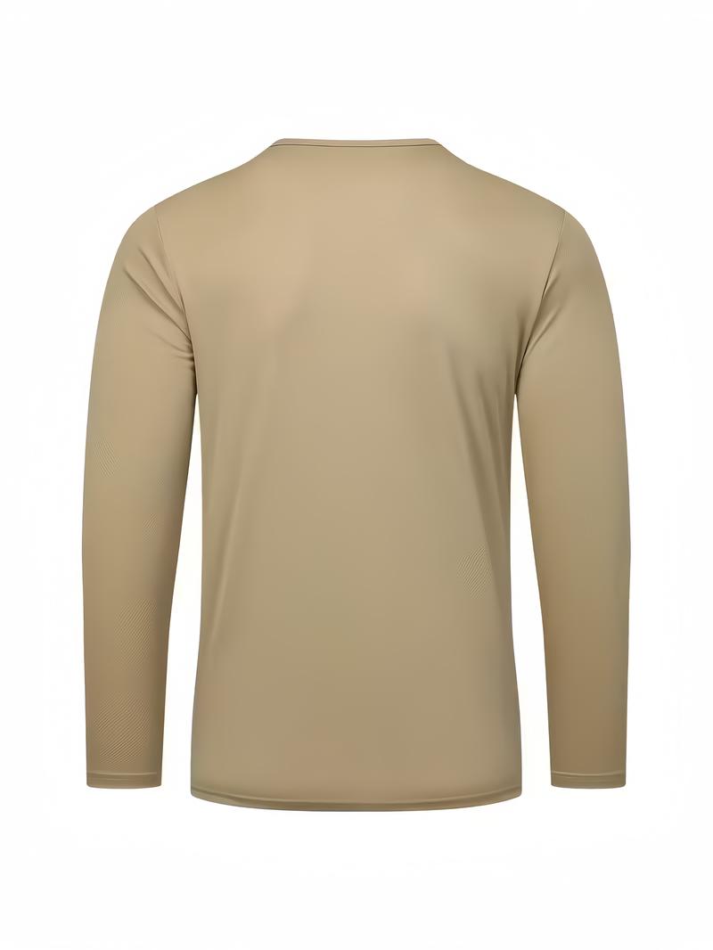6pcs Men'S Long Sleeve T-Shirts - Quick-Dry Gym Shirts with Moisture-Wicking Fabric, Color Options for Workout, Running, Casual Attire - Breathable Athletic Tops for Active Lifestyles, Workout Shirts, Running Gear, Round Neckline, Stretchy Material 6pcs Men'S Long Sleeve T-Shirts - Quick-Dry Gym Shirts with Moisture-Wicking Fabric, Color Options for Workout, Running, Casual Attire - Breathable Athletic Tops for Active Lifestyles, Workout Shirts, Running Gear, Round Neckline, Stretchy Material