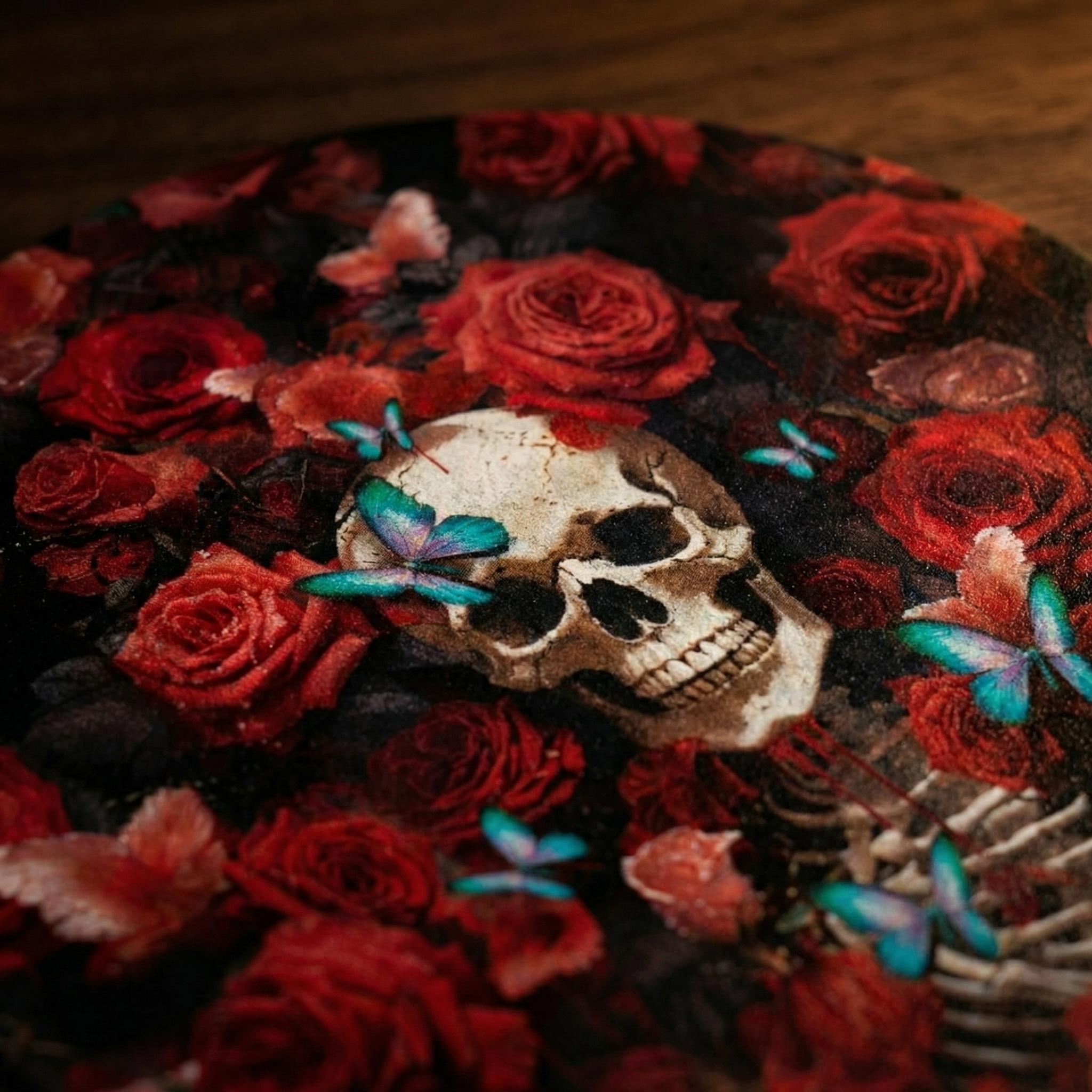 2pcs Skull Design Car Cup Holder Coasters - EVA Material, Universal Fit, Non-Slip - For Car Enthusiasts & Drivers - Protect Your Vehicle Interior - Great Gift for Car Lovers