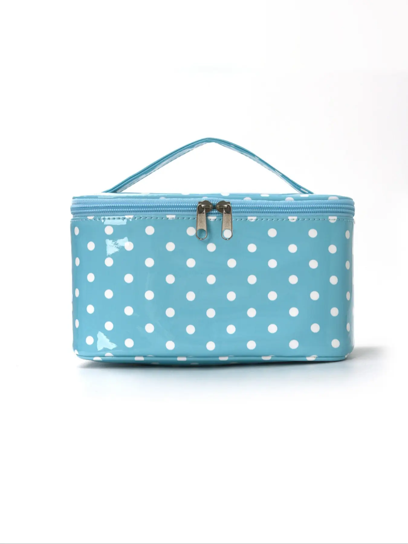 Blue polka dots