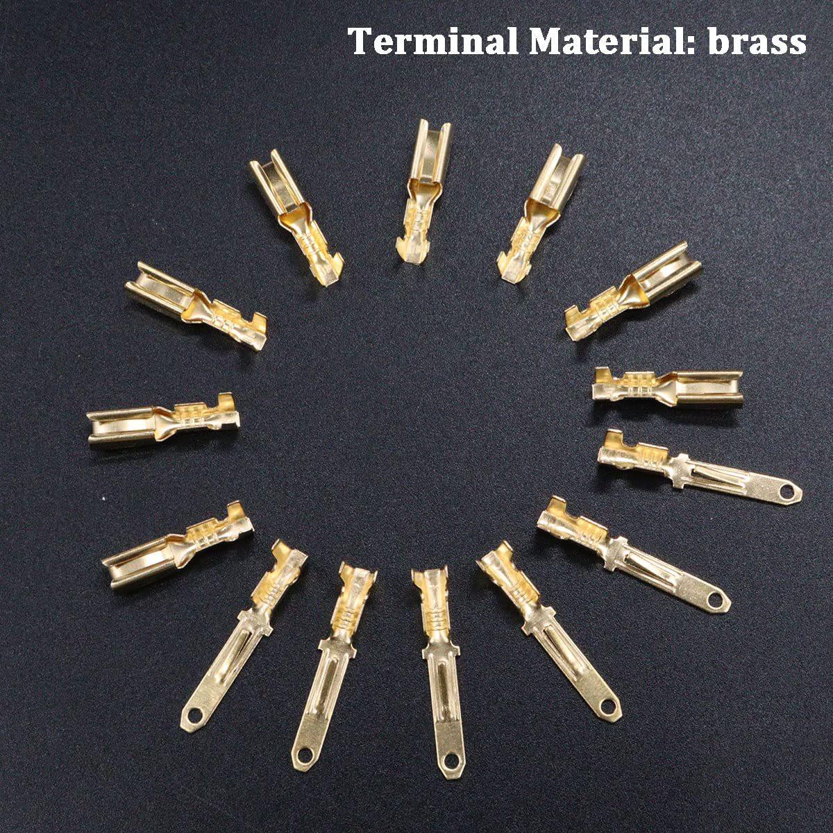 230 pieces of 2/3/4/6/9P male and female pin terminal kit 2.8mm automotive electric motorcycle connector wire harness male and female connector housing pin head connector adapter widely used in automobiles, motorcycles, and ships 230 pieces of 2/3/4/6/9P male and female pin terminal kit 2.8mm automotive electric motorcycle connector wire harness male and female connector housing pin head connector adapter widely used in automobiles, motorcycles, and ships