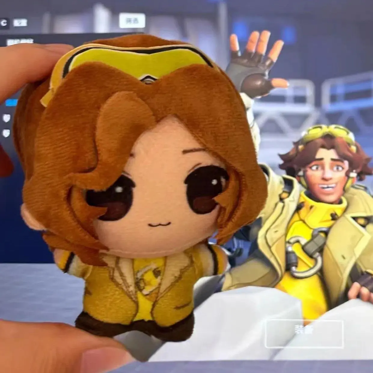 Overwatch Kiriko Venture Plush Keychain 10cm Cute Stuffed Doll Soft Anime Game Character Pendant Collectible Gift For Fans Kids