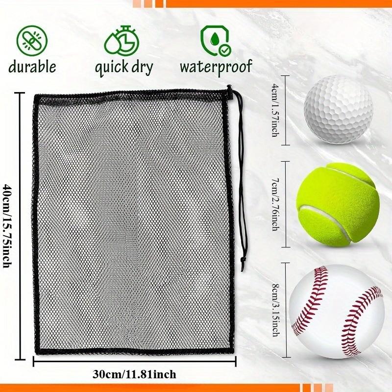 Drawstring Mesh Bag Set, Durable Lightweight Breathable Storage Bags, Ideal for Travel Swimming Sports Equipment Organization, Ball Bags, Gym Bags