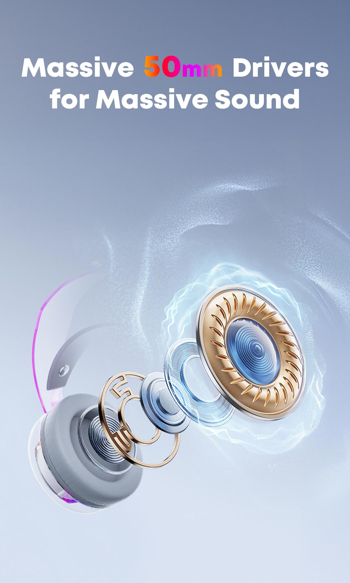 [New Upgrade] TAGRY TRONICX G5 Wired Gaming Headset with 50mm Driver, ENC Microphone, USB Headset with 7.1 Surround Sound, Control Box for PS5/Switch in Dock Mode (Not Compatible with Xbox or Controller)