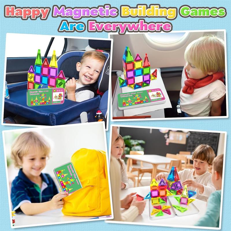 Mini Magnetic Toy Set, Creative Magnetic Blocks, Portable Iron Box for Stem Toys, Educational Magnet Toys for Kids, Birthday and Christmas Gift