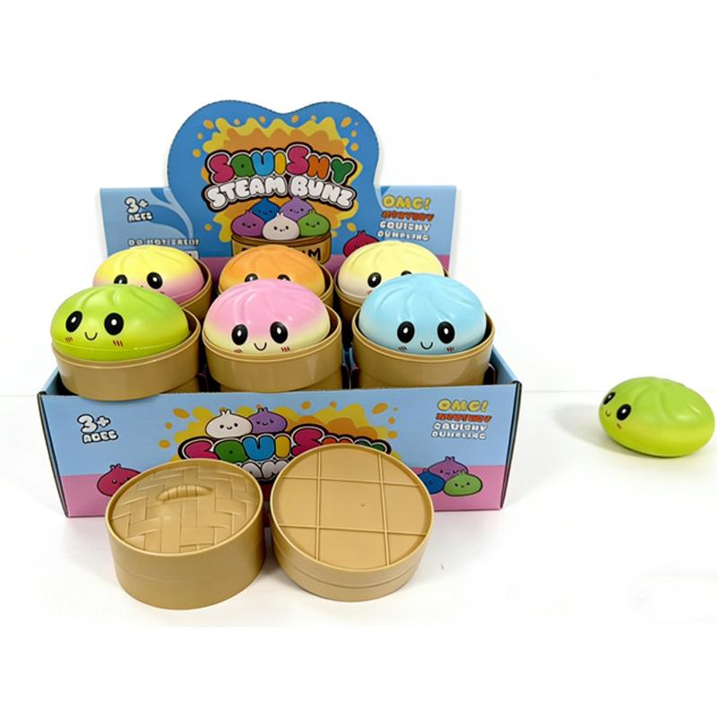 Creative PU Material Colorful Large Bread Slow Rise Stress Relief Toy – 3-Pack or 1-Pack Available, Popular Squishy Decompression Toy, Soft & Durable