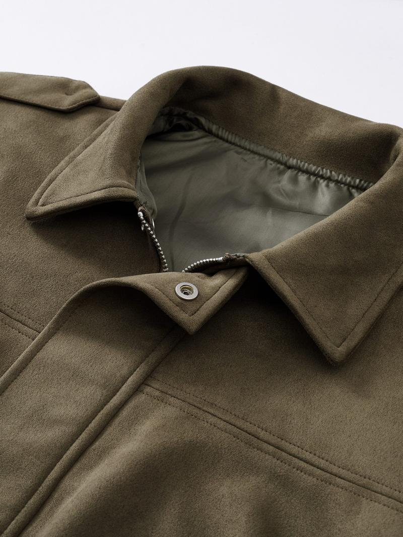 Women's Military Jacket, Army Green Loose Fit Coat For Spring & Autumn Women's Military Jacket, Army Green Loose Fit Coat For Spring & Autumn