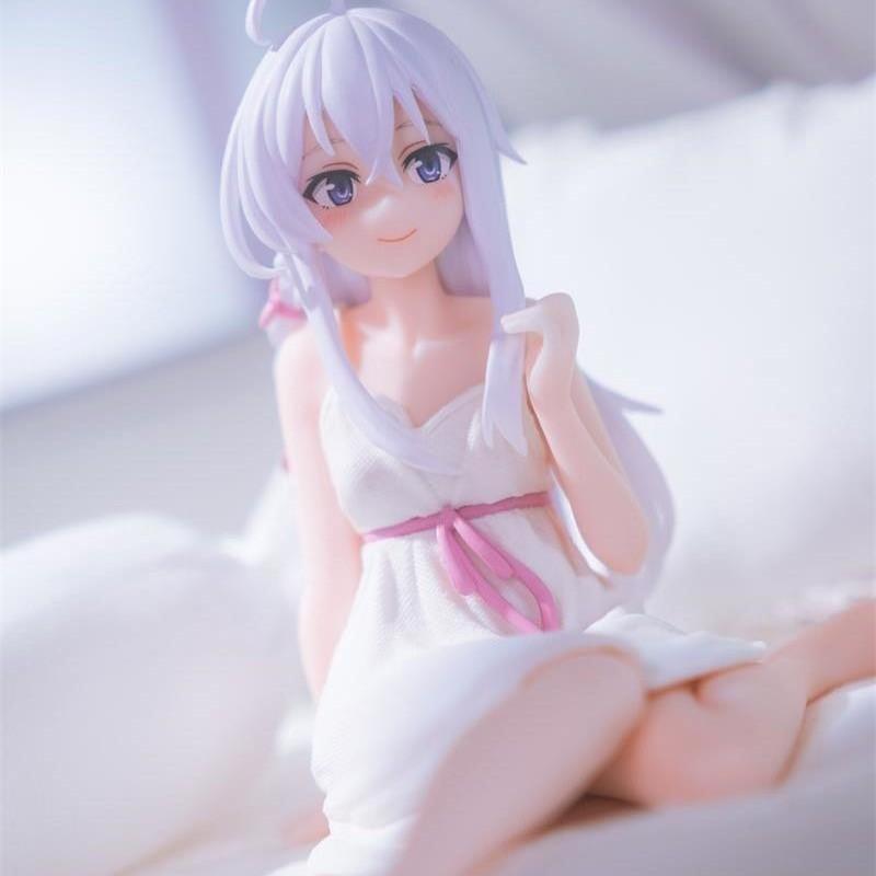 Magical Girl Journey Figure Sweater Yelena Riding Broom Anime Beauty Doll Display Model, High Detail Collectible Statue for Fans