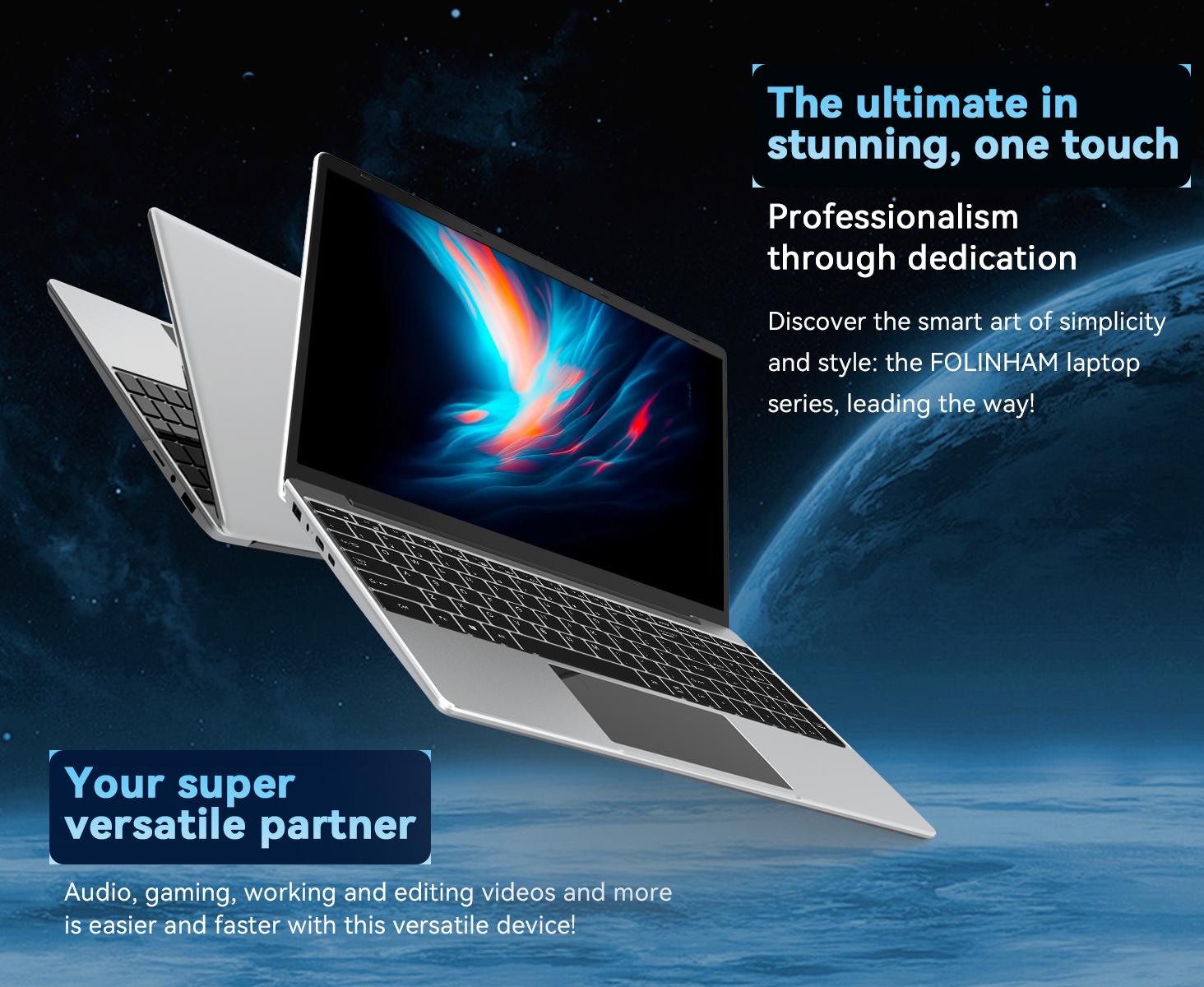 15.6 Inch Laptop Windows 11 Pro, 12GB RAM 512GB SSD, 12th Gen Intel N100 Processor, 1920x1080, Webacm 2.4/5.0G WiFi, Bluetooth 5.0, Webcam, Mini HDMI, USB 3.0, springtok