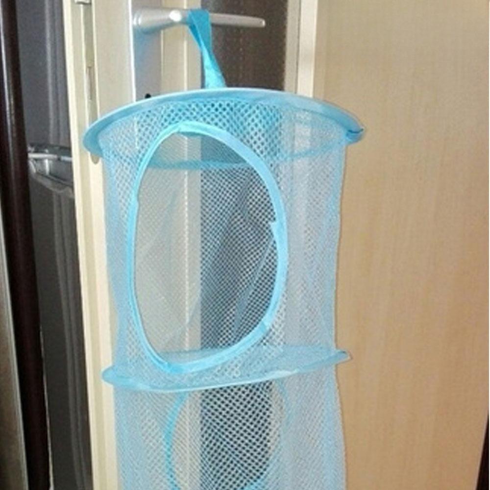 Multi-Layer Wall-Mounted Storage Basket, Foldable Organizer for Closet Bathroom Dorm, Hanging Mesh Shelf, Space-Saving Solution for Clothes Toys, Breathable Visible Door Storage Rack, Home Organization Box.