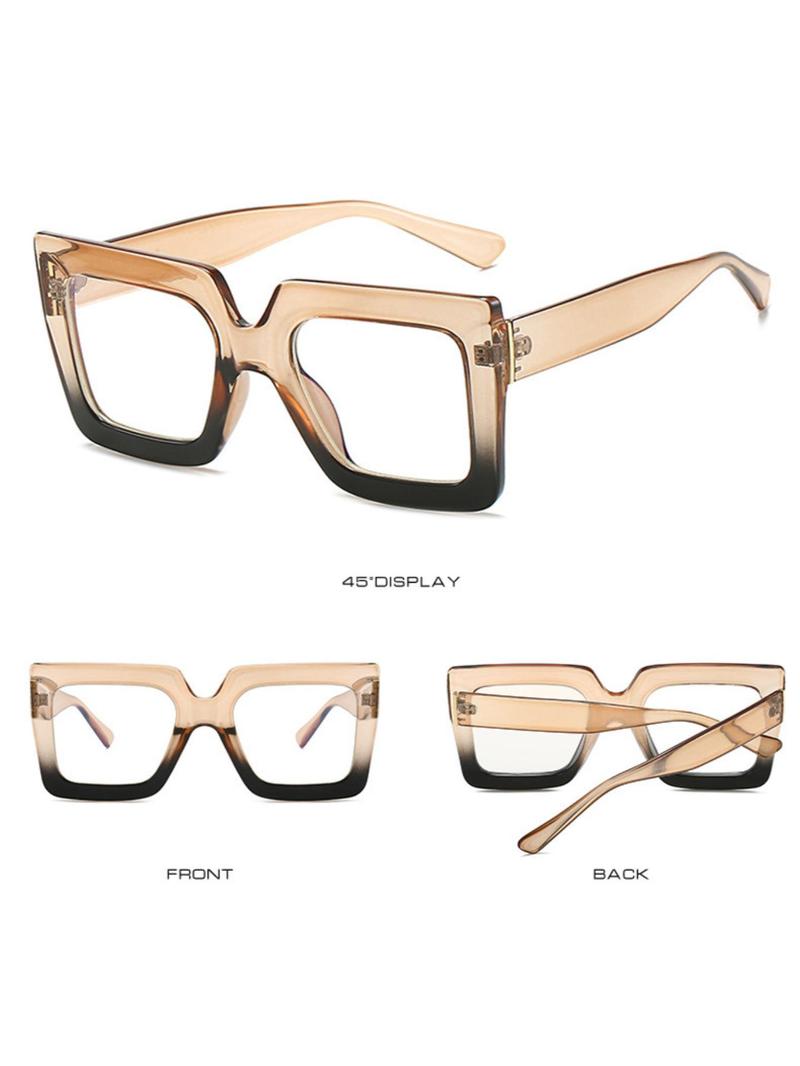 Unisex Vintage Oversized Eyeglasses, Stylish Trendy Eyewear, Trendy Casual Eyeglasses for Everyday Use, Fashion Accessories for Outdoor Activities