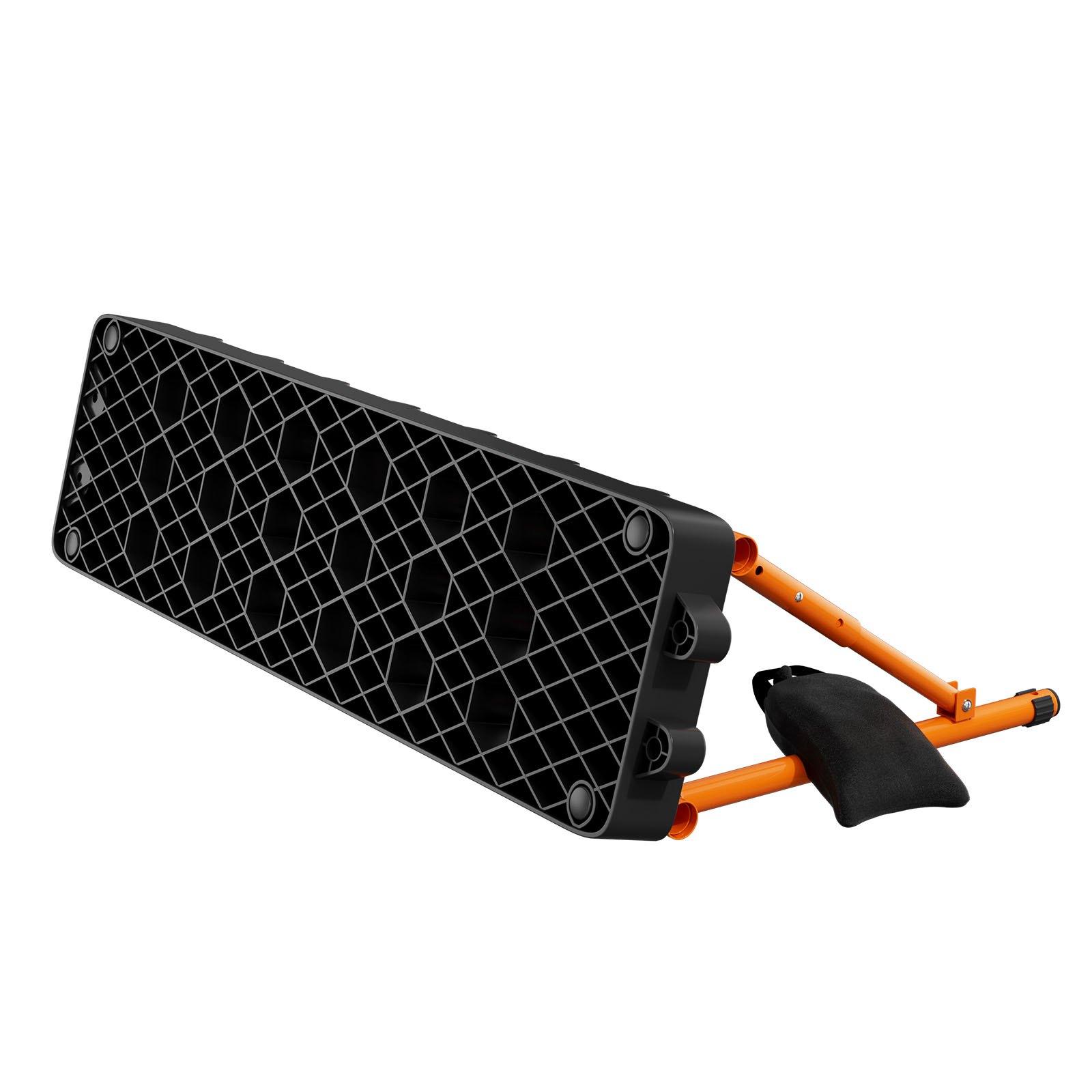 VEVOR Soccer Rebounder Board, 37.4 x 9.8 in Portable Soccer Rebound Wall, Dual Surface Sports Kick Back Trainer, 3 Adjustable Angles, Easy Setup Ball Practice Equipment for Passing & Reaction Skills
