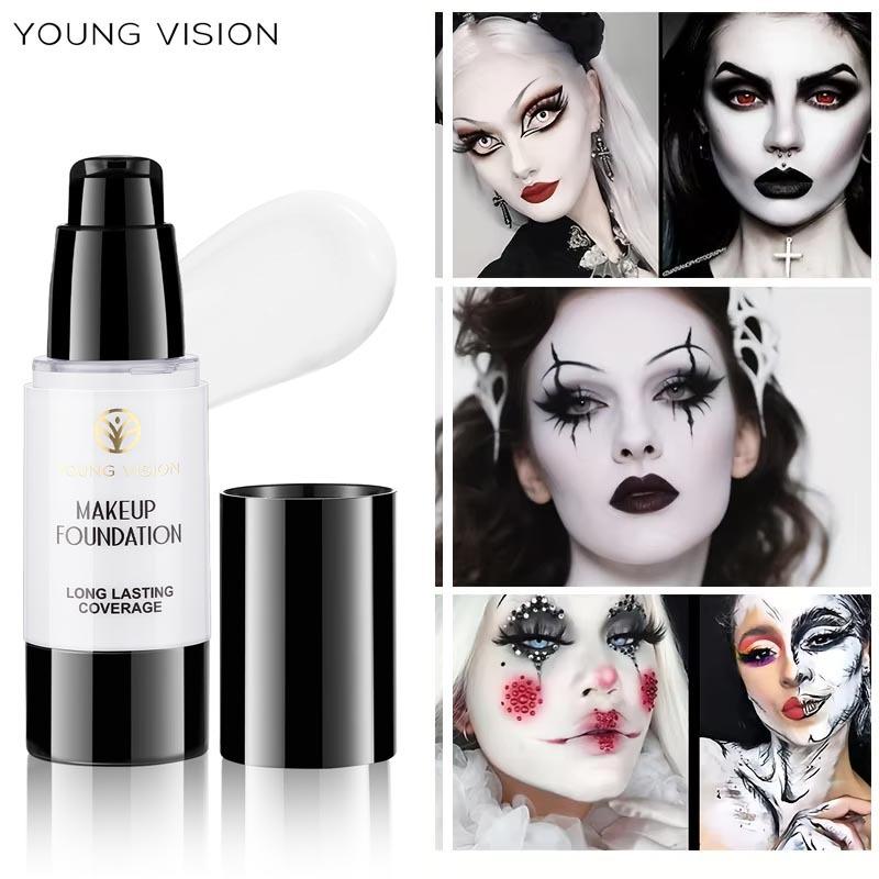 4pcs Halloween Facial Makeup Combination Set Gothic Style Black Lipstick Eyeliner Eye Shadow White Foundation Make-up Set Makeup Sets 4pcs Halloween Facial Makeup Combination Set Gothic Style Black Lipstick Eyeliner Eye Shadow White Foundation Make-up Set Makeup Sets