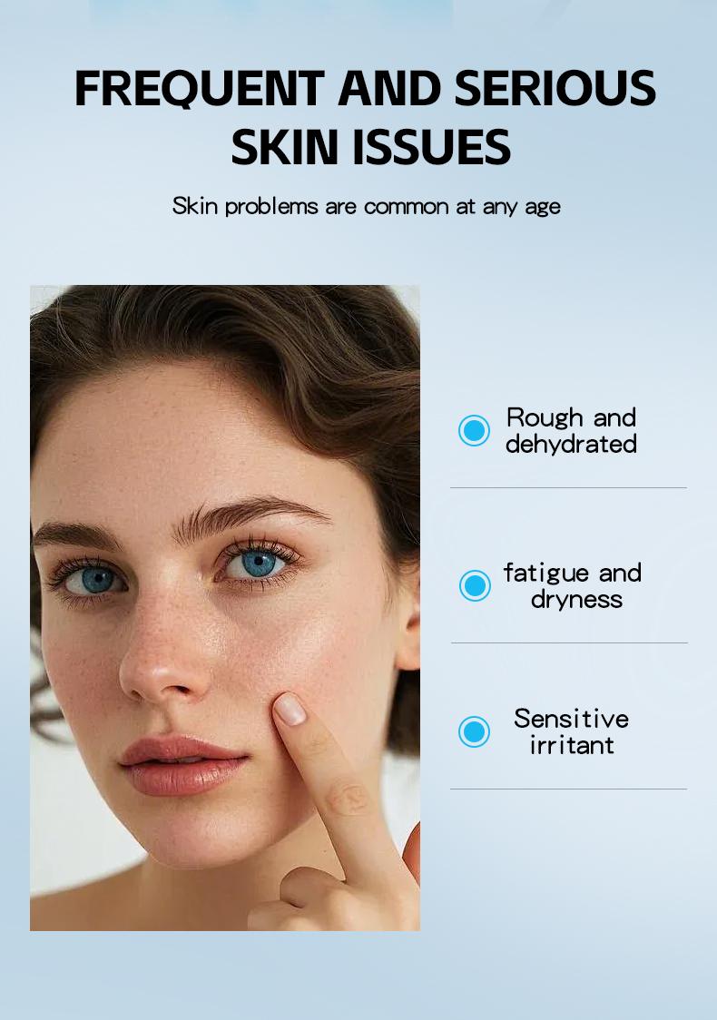 Hyaluronic Acid Moisturizing Blue Capsule Face Cream, Deep Hydration, Brightening, Smooths Dry Skin, Ideal Gift for Mother's Day