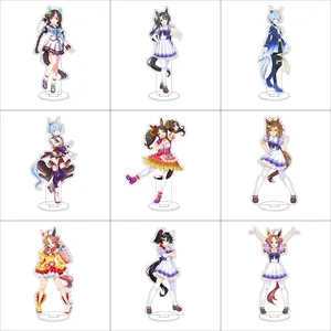 Pretty Derby Anime Figures Tokai Teio Cosplay Acrylic Stand Model Plate Holder Cake Topper Birthday Prop Fans Gifts