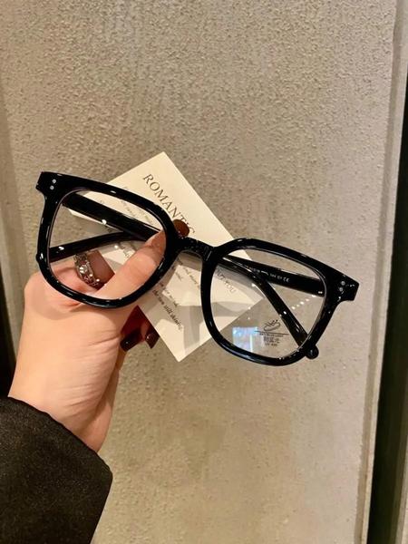 Anti-Blue Light Glasses Tr90 Frame, Rectangular or Round Design, Lightweight Comfortable UV Protection for Computer TV Phone Gaming Square Frames Eyeglass