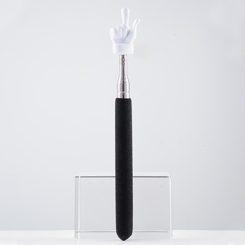 Retractable Teacher Pointer Finger Design StainlessSteel Telescopic School Teaching Pointer Stick Teacher Supplies for Classroom