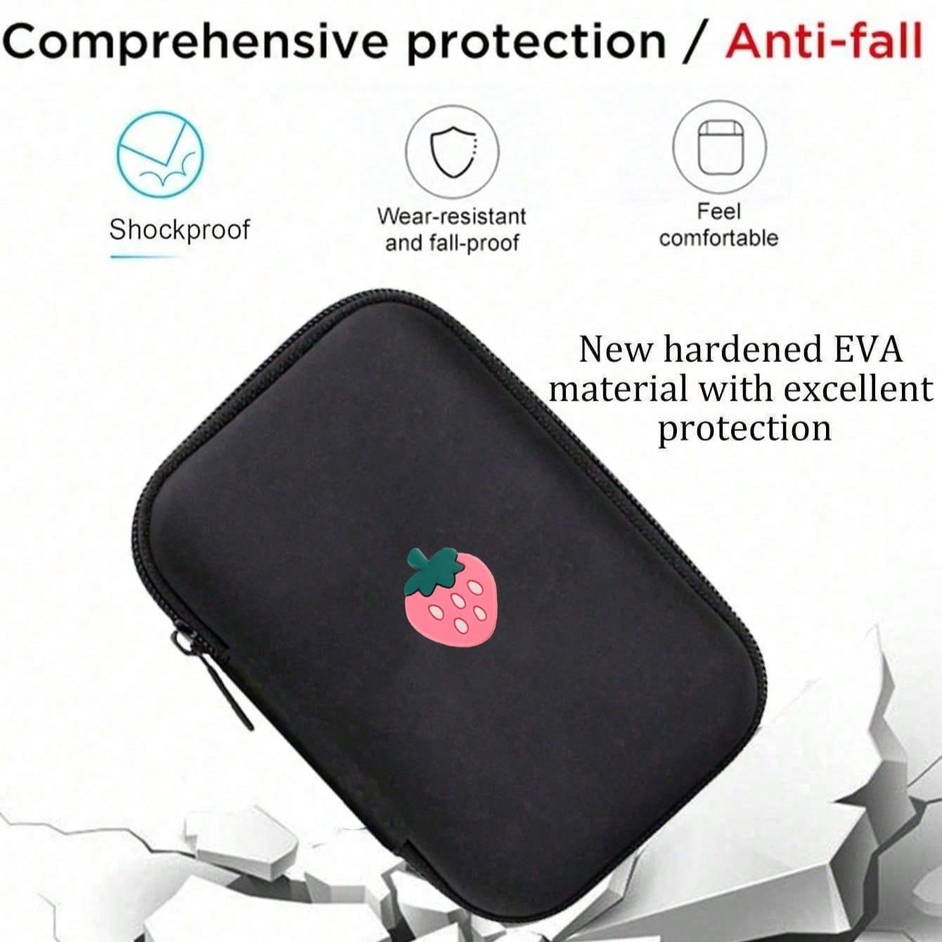 Portable Ccd Camera Protection Case for Outdoor Photographers, Waterproof Design, Ideal Travel Accessory for Digital Gear and Chargers
