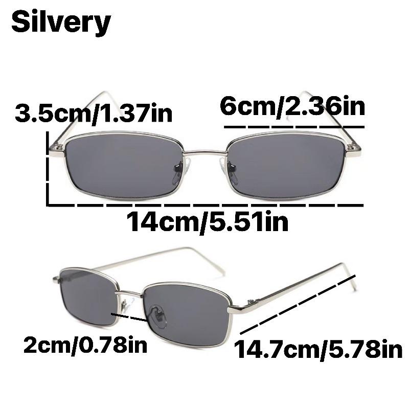1 piece Y2K millennial style, sweet and cool Spice Girl style shows a small face, high-end feeling, cat's eye square narrow frame, boundless multi-color women's sunglasses, sunglasses are suitable for daily wear, beach pool party resort, nightclub,