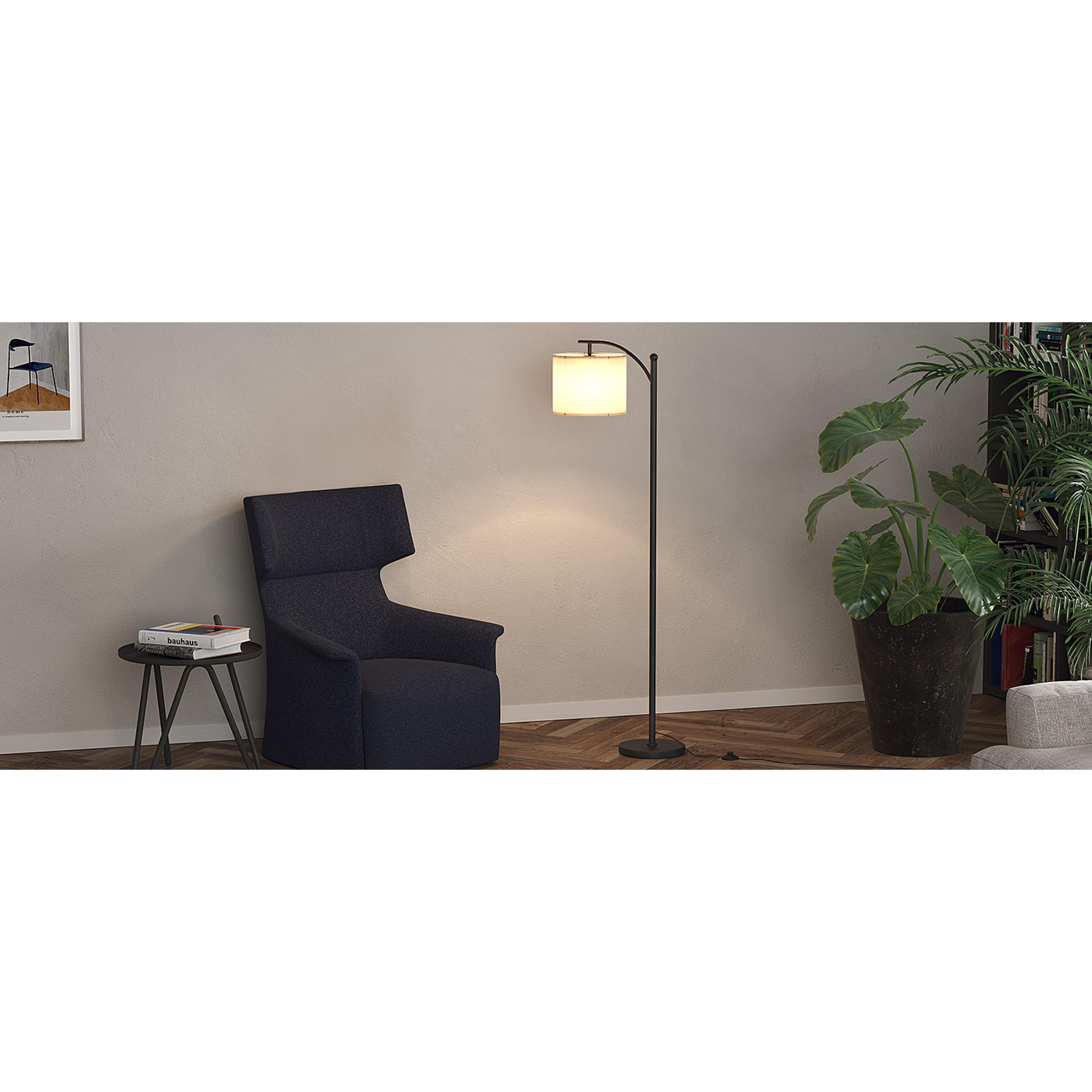 Arc Floor Lamp,Modern Floor Lamp with 3 Color Temperatures Bulb,Metal Standing Lamps with Adjustable Hanging Lampshade,Tall Floor Lamps for Living Room (Black) Arc Floor Lamp,Modern Floor Lamp with 3 Color Temperatures Bulb,Metal Standing Lamps with Adjustable Hanging Lampshade,Tall Floor Lamps for Living Room (Black)