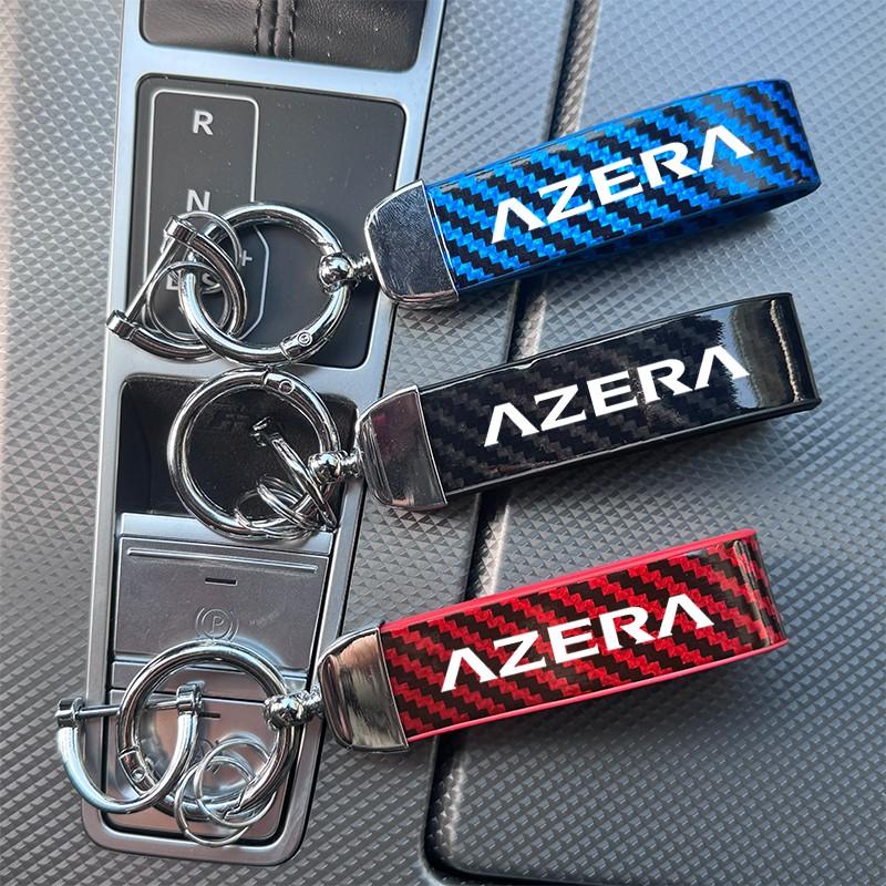 Hyundai Azera Carbon Fiber Keychain, Multiple Colors, Durable & Stylish Design, Perfect Gift for Car Enthusiasts