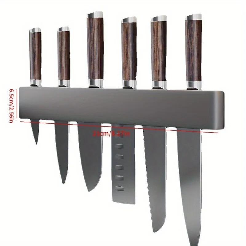 Kitchen Multi-Functional Storage Rack, Wall-Mounted Simple Knife Holder, Space-Saving Vegetable Knife Organizer, Durable Kitchen Accessory