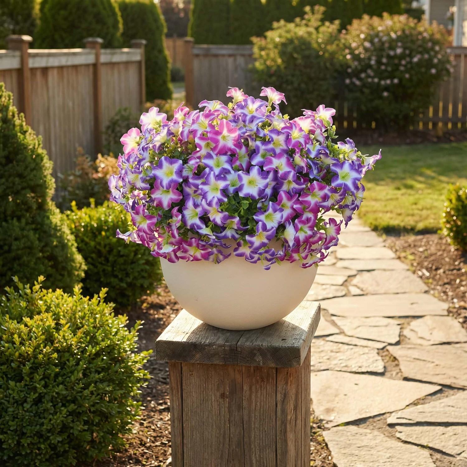 10pcs Colorful Artificial Flowers | Multi-Colored Morning Glory and Daisy Blooms for Outdoor and Indoor Decor, Suitable for Luxury Homes, Offices, Hotels, Weddings, and Seasonal Celebrations