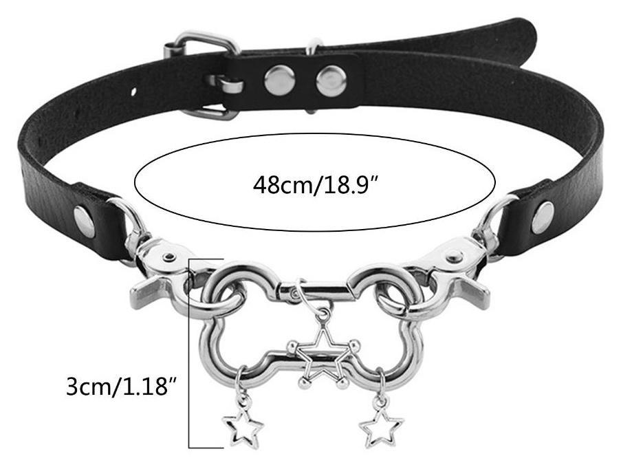 Bone Five-pointed Star Aesthetic Necklace Leathers O Style Clavicle Chain