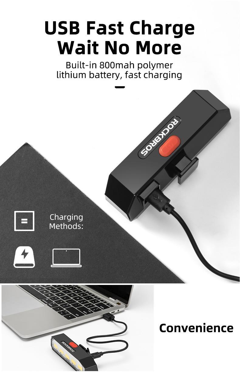 ROCKBROS Bicycle Rear Light Waterproof Saddle Tail light A54BK/WR01