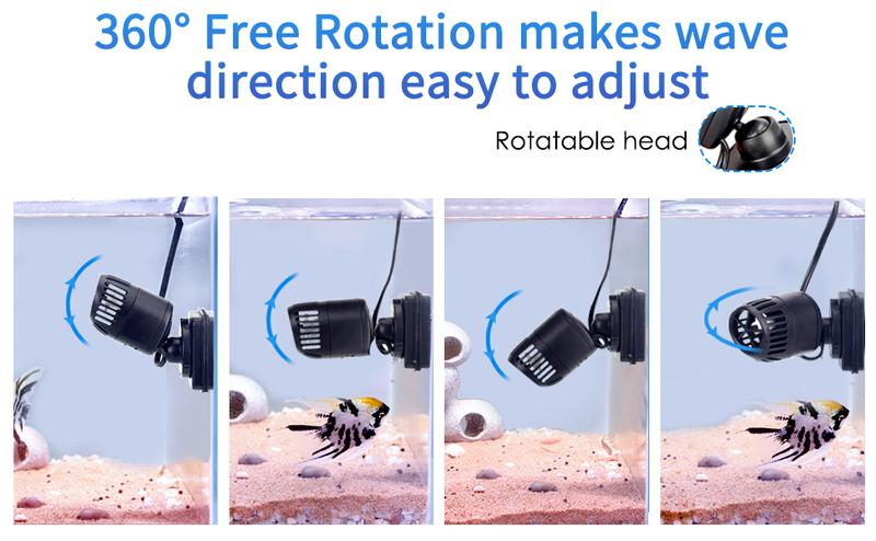 hygger Wave Maker Pump for Aquarium with Magnetic Mount Quiet Powerhead for Saltwater and Freshwater Fish Tank