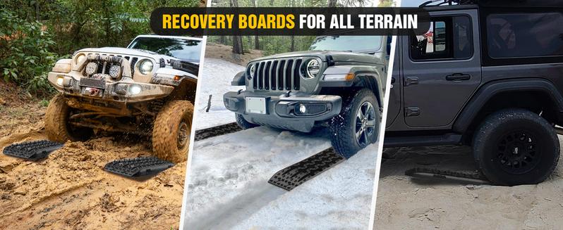 Nilight Recovery Off-road Traction Boards Tire Ladder Mats For 4WD 4X4 Mud Sand Snow with 2PCS Mounting kit Zipper Bag 2 leashes (Black) Friction Offroad Automotive Nilight Recovery Off-road Traction Boards Tire Ladder Mats For 4WD 4X4 Mud Sand Snow with 2PCS Mounting kit Zipper Bag 2 leashes (Black) Friction Offroad Automotive