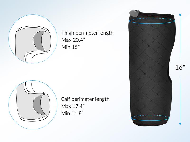 COMFIER Christmas Gifts for Dad, Men, Heated Knee Massager with Vibration, FSA Eligible HSA, Graphene Heating Knee Wrap with 5 Modes, Adjustable for Larger Legs, Home or Post-Workout Comfort