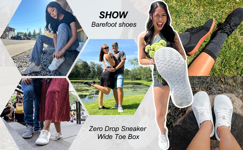 HOBIBEAR Womens Mens Minimalist Wide Toes Barefoot Shoes | Zero Drop | Wide Width Fashion Sneaker Footwear mens shoes Sky Blue  #outdoorfun