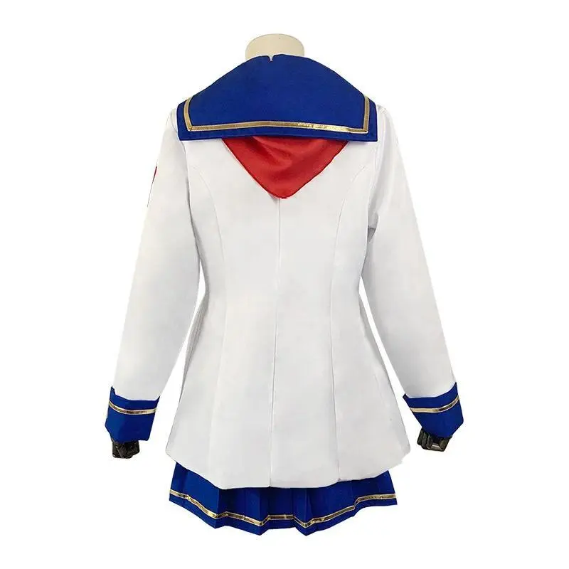 New Game Umamusume: Pretty Derby Oguri Cap Cosplay Costume Wig White Sailor Uniform Skirt Coat Adult Woman Lovely Carnival Suit