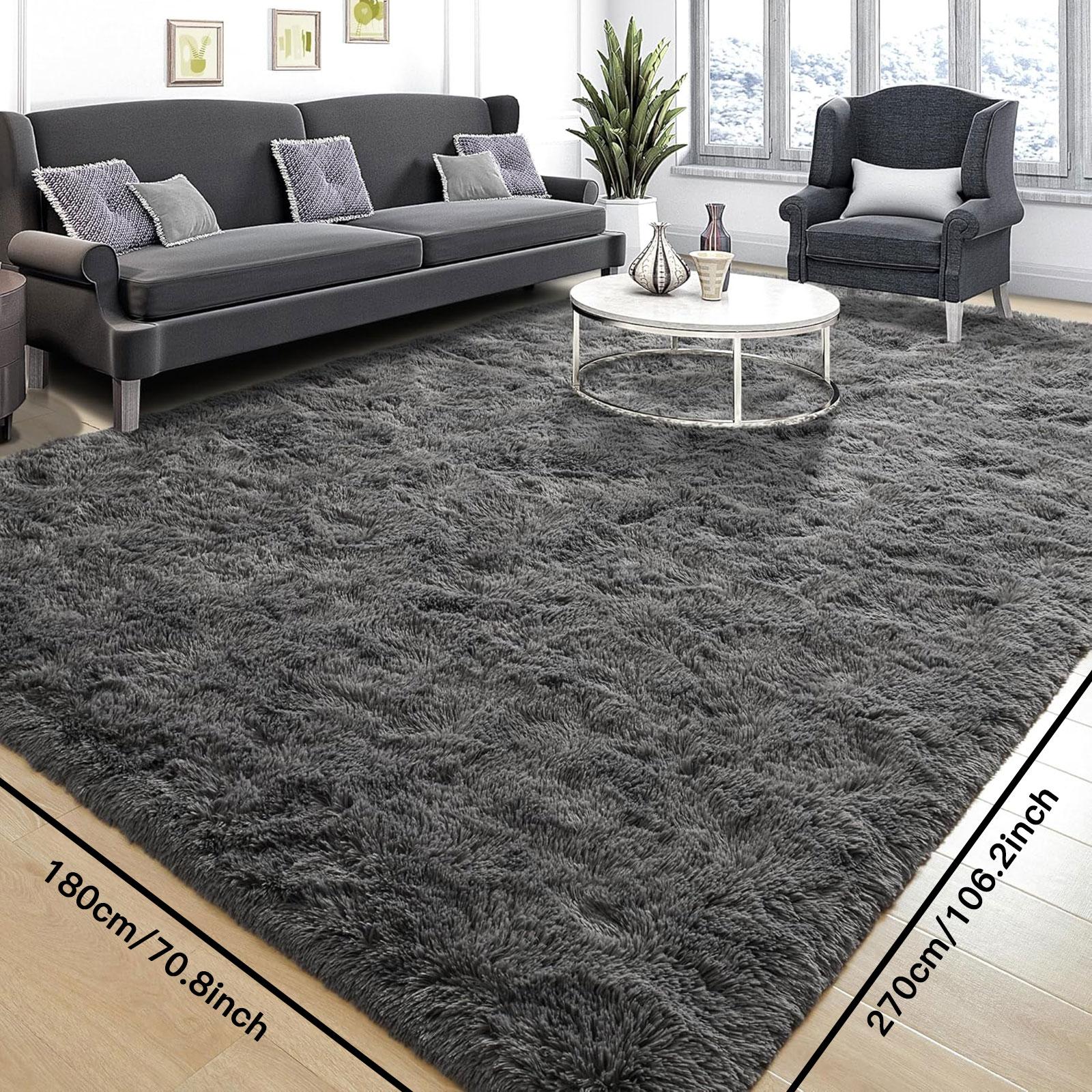 Luxury Extra Large Plush Rug, Soft Modern Mat, Non-Slip Backing, Indoor Carpet for Living Room, Bedroom, Office